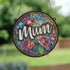 Mum Stained Glass Effect Suncatcher
